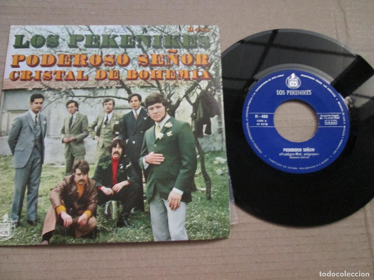 Discos de vinilo: LOS PEKENIKES - Poderoso se&ntilde;or / Cristal de Bohemia. Single, ed espa&ntilde;ola 7&rdquo; 1969. Magn&iacute;fico VG+/NM