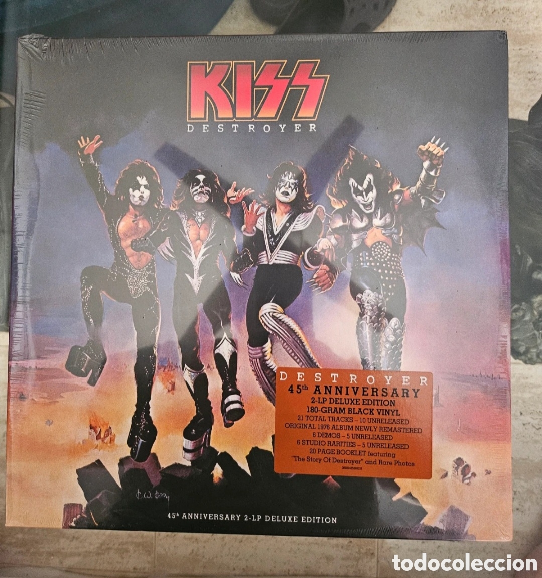 Discos de vinilo: Vinilo Kiss Destroyer Edici&oacute;n Limitada 45 Aniversario Doble Vinilo Black