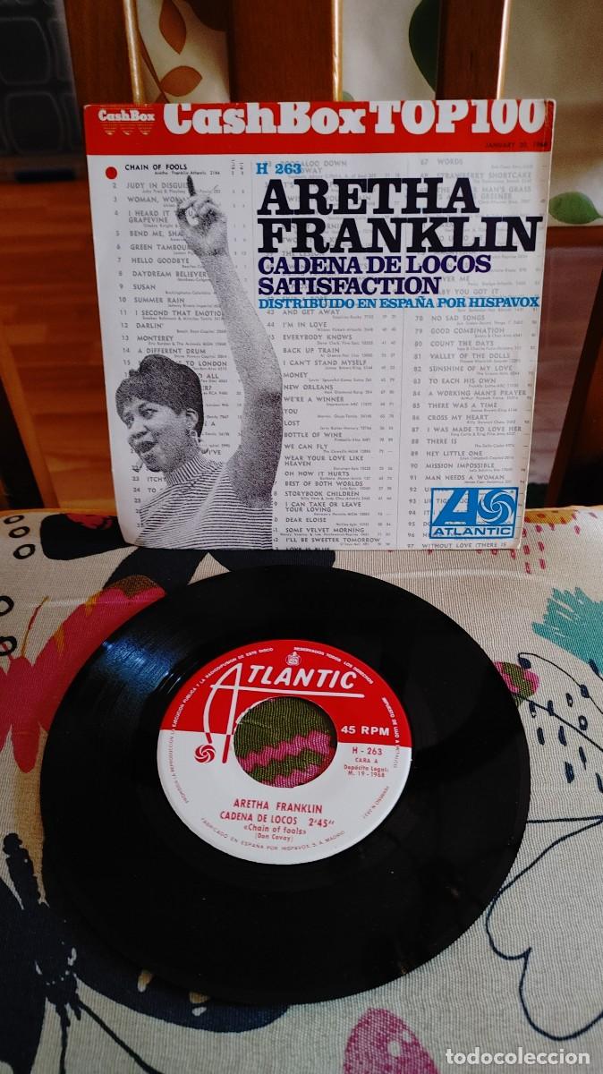 Discos de vinilo: ARETHA FRANKLIN-SINGLE CADENA DE LOCOS