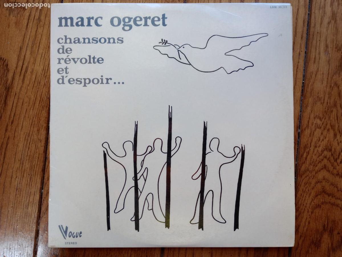 Discos de vinilo: Marc Ogeret - chansons de revolte et d'espoir