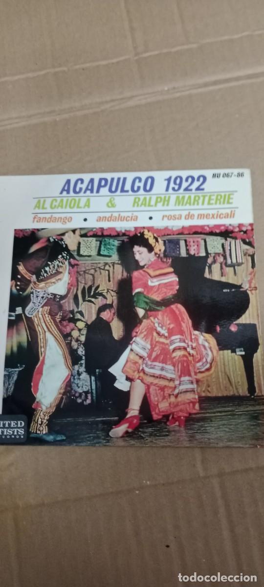 Discos de vinilo: Al Caiola y Ralph Marterie, Acapulco 1922, United Artists DISCO VINILO 7 PULGADAS BAL-3