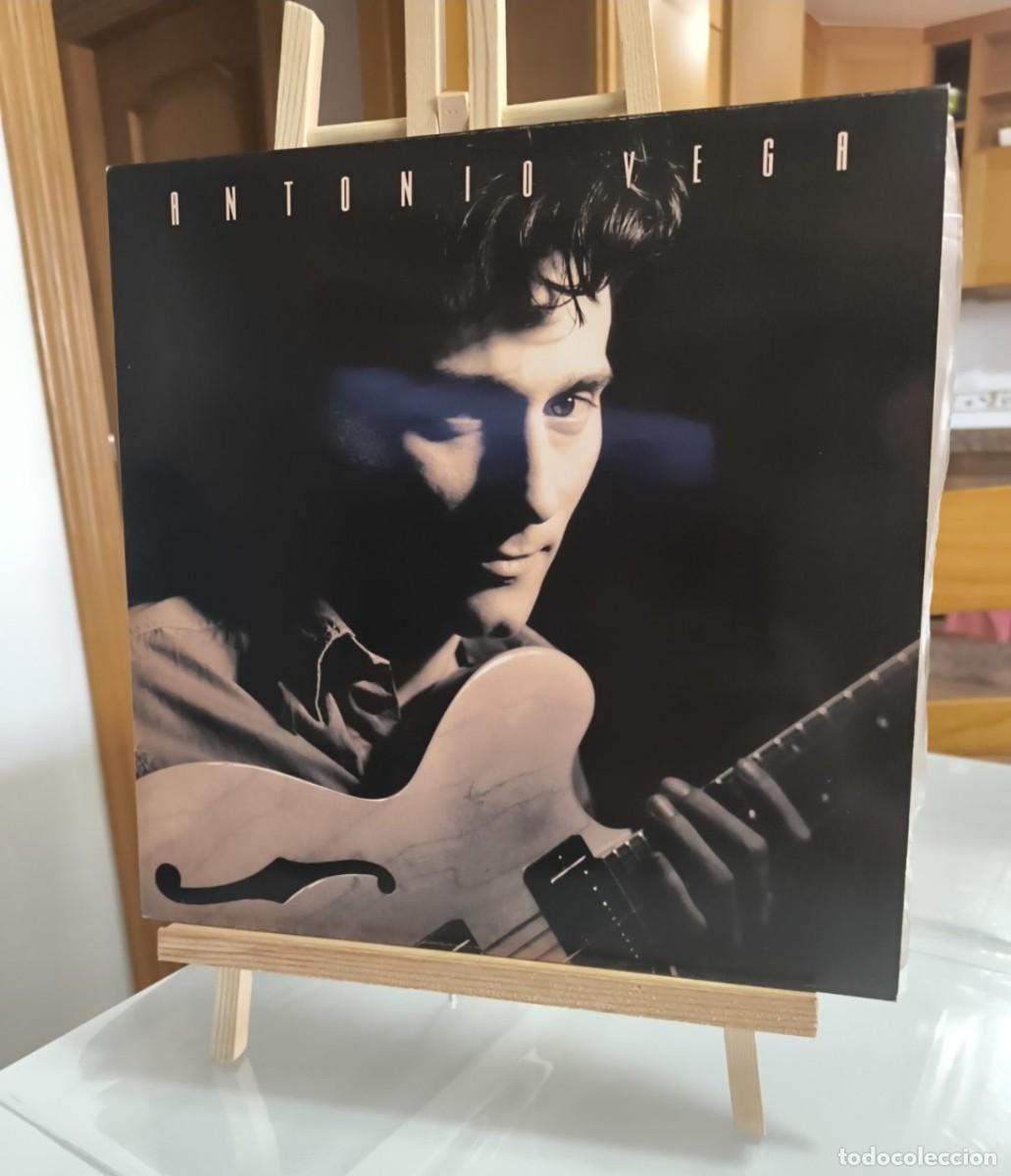 Disques de vinyle: Antonio Vega &ndash; &laquo;No me ir&eacute; ma&ntilde;ana&raquo; &ndash; LP firmado y dedicado &ndash; Pieza de colecci&oacute;n