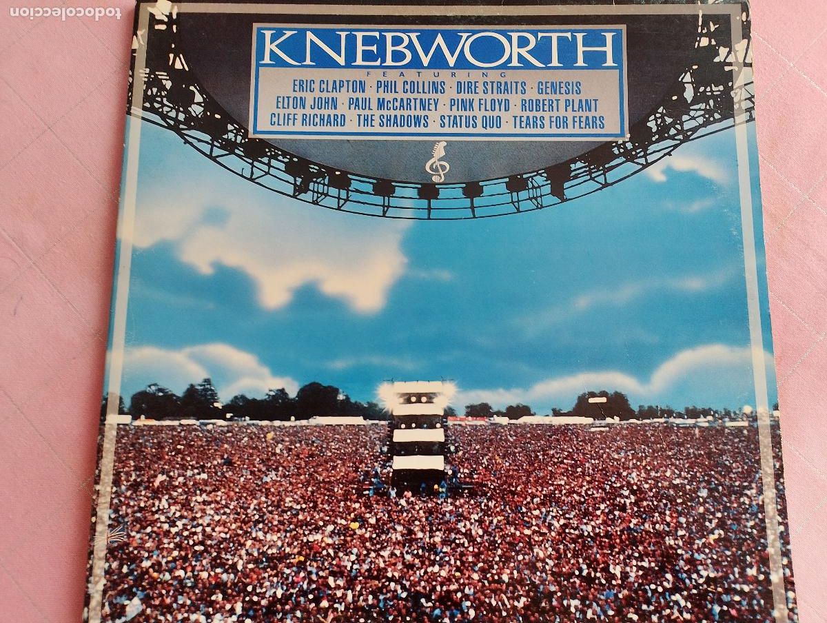 Discos de vinilo: Knebworth, 1990, Rock, Pop, 2 LPS, ED ESPA&Ntilde;OLA, con los panfletos