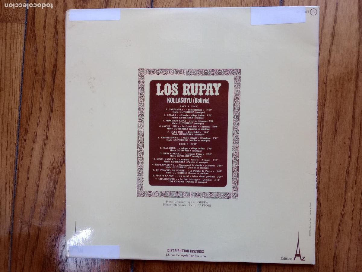 Discos de vinilo: Los Rupay + Kollasuyu - Foto 4