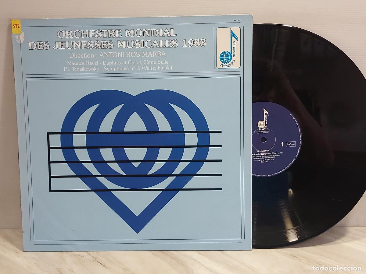 Discos de vinilo: ORCHESTRE MONDIAL JEUNESSES MUSICALES 1983 | ROS-MARB&Agrave; | RAVEL / TCHAIKOVSKY | LP MBC ***