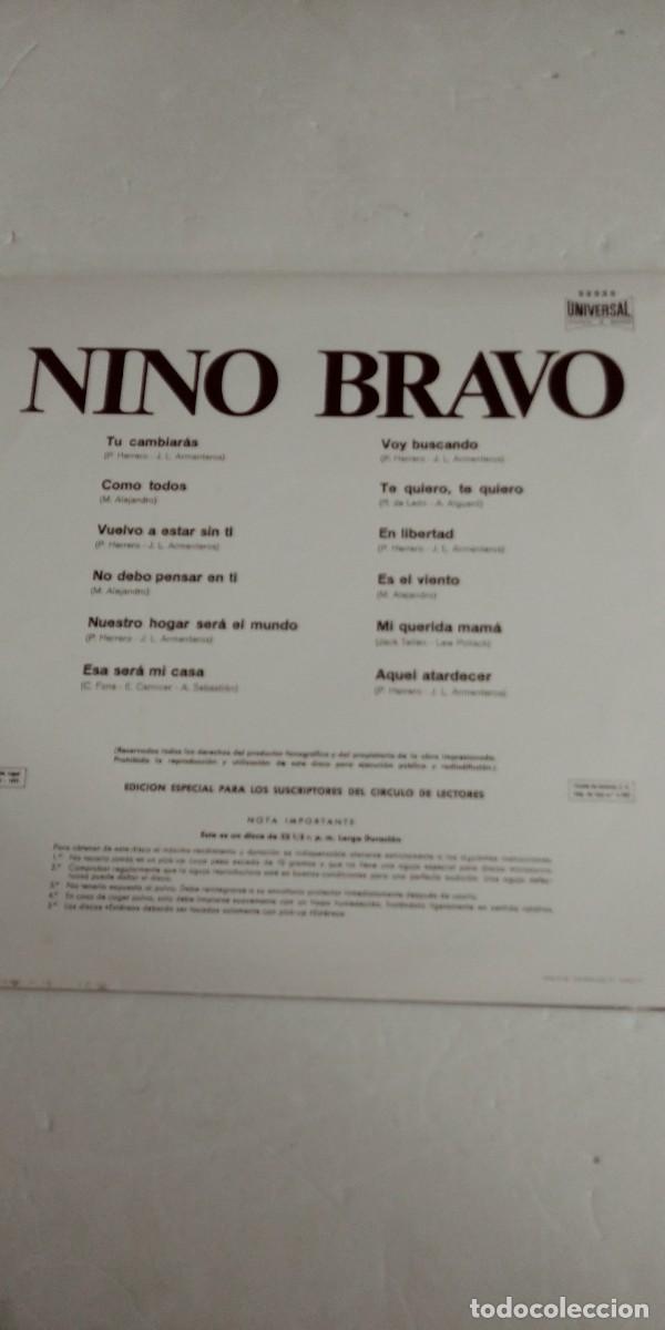 Discos de vinilo: Nino Bravo T&uacute; cambiar&aacute;s - Foto 2