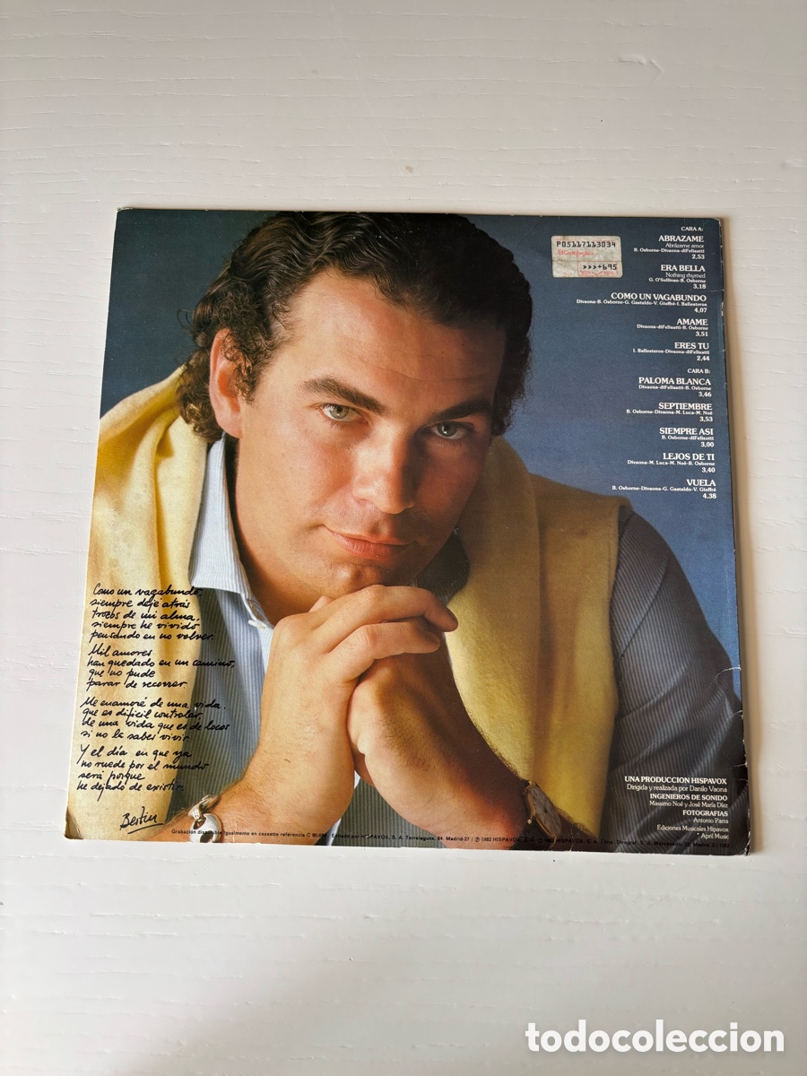 Discos de vinilo: Bert&iacute;n Osborne Como un Vagabundo - Foto 2
