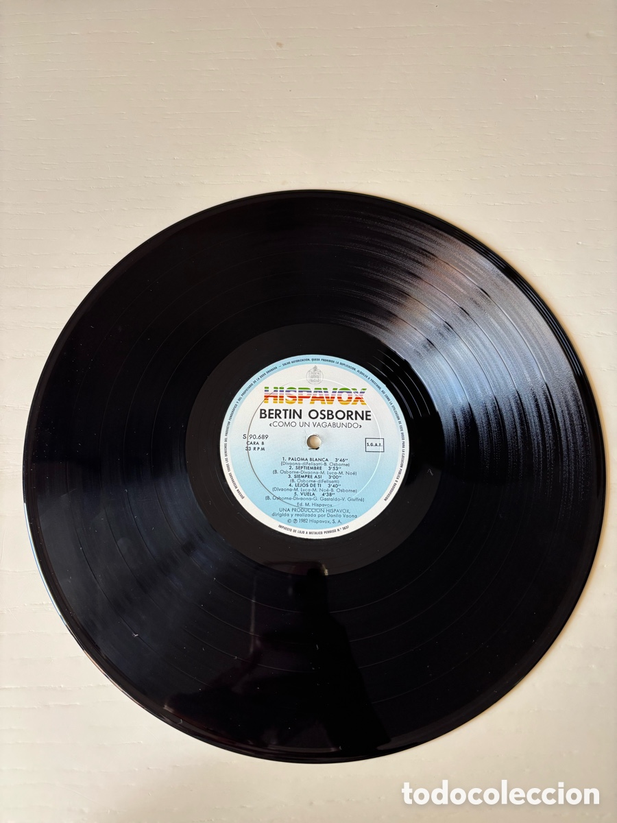 Discos de vinilo: Bert&iacute;n Osborne Como un Vagabundo - Foto 4