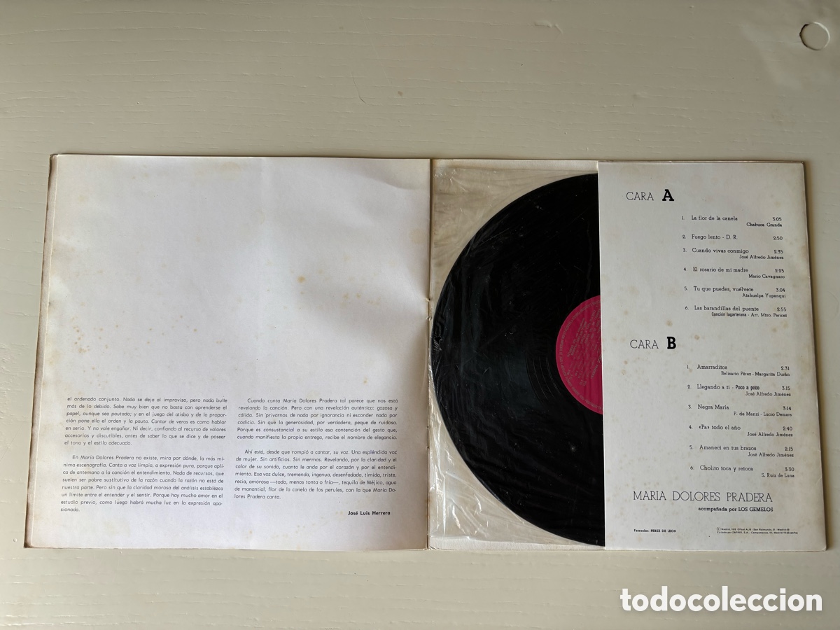 Discos de vinilo: &Eacute;xitos MAR&Iacute;A DOLORES PRADERA - Foto 5