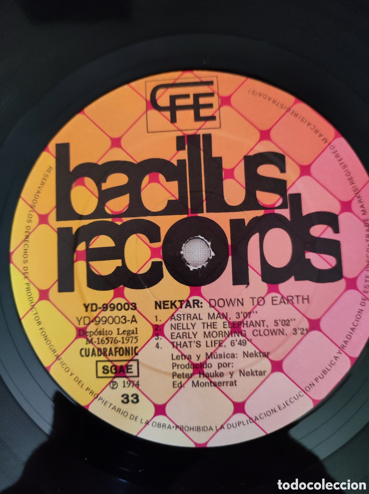 Discos de vinilo: NEKTAR - DOWN TO EARTH - Foto 4