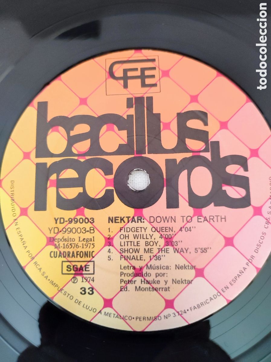 Discos de vinilo: NEKTAR - DOWN TO EARTH - Foto 5