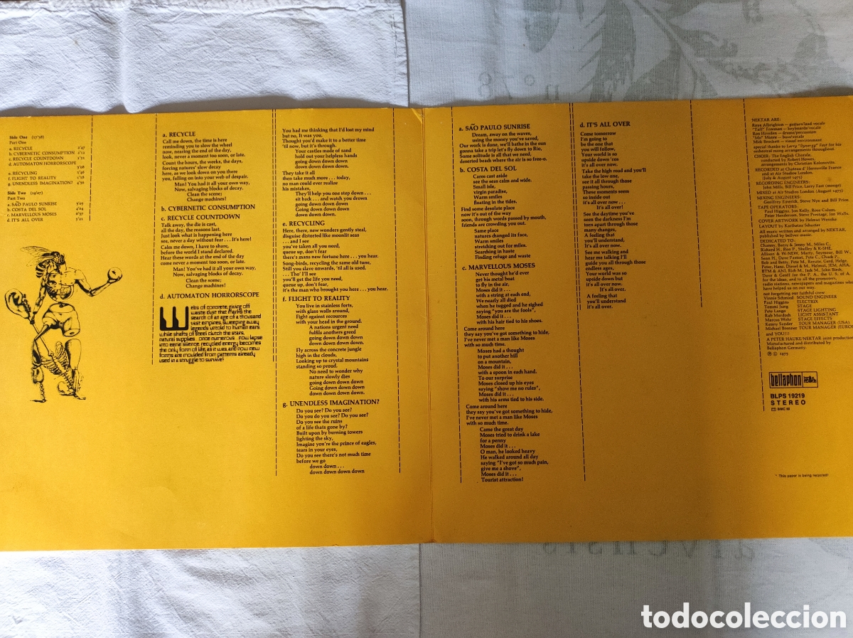 Discos de vinilo: NEKTAR - RECYCLED (1975) - Foto 3