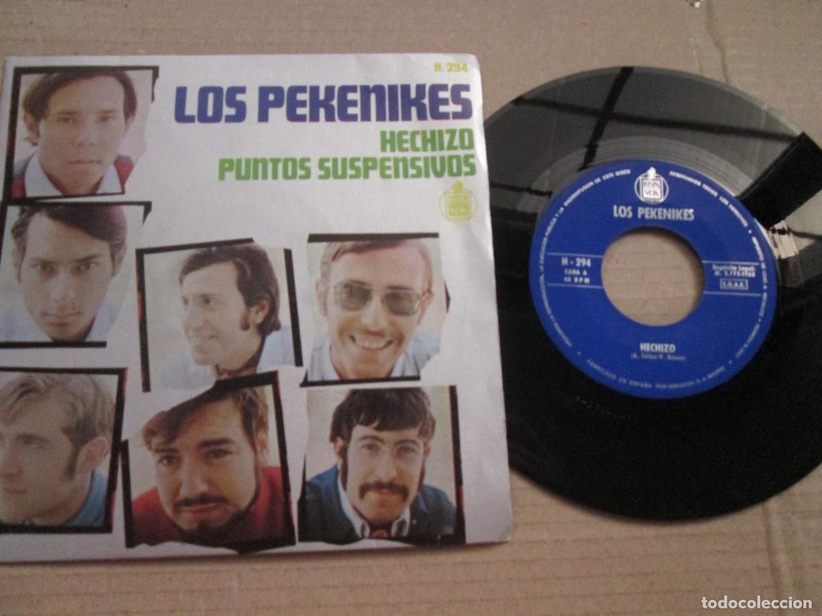 Discos de vinilo: LOS PEKENIKES - Hechizo / Puntos Suspensivos. Single, ed espa&ntilde;ola 7&rdquo; 1968. Magn&iacute;fico estado VG+/NM