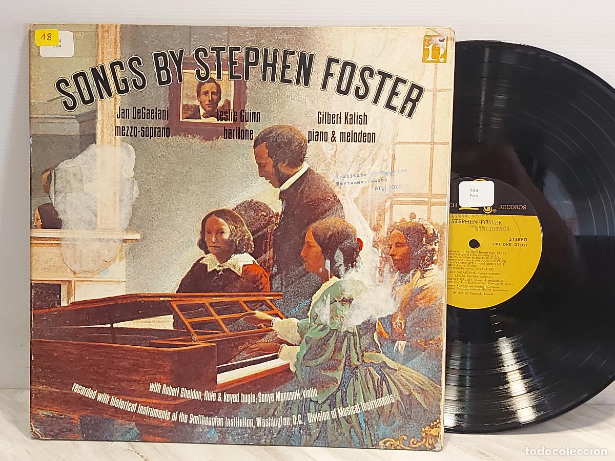 Discos de vinilo: STEPHEN FOSTER | SONGS BY STEPHEN FOSTER | NONESUCH H-71268 USA 1972 | GATEFOLD | MBC ***