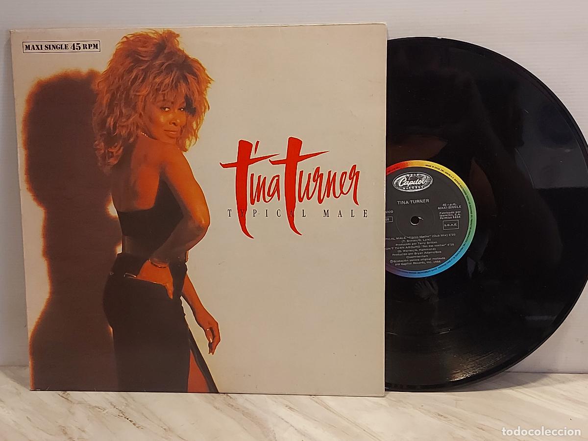 Discos de vinilo: TINA TURNER | TYPICAL MALE | MAXI SINGLE 12&rdquo; | EDICI&Oacute;N ESPA&Ntilde;OLA 1986 | CAPITOL