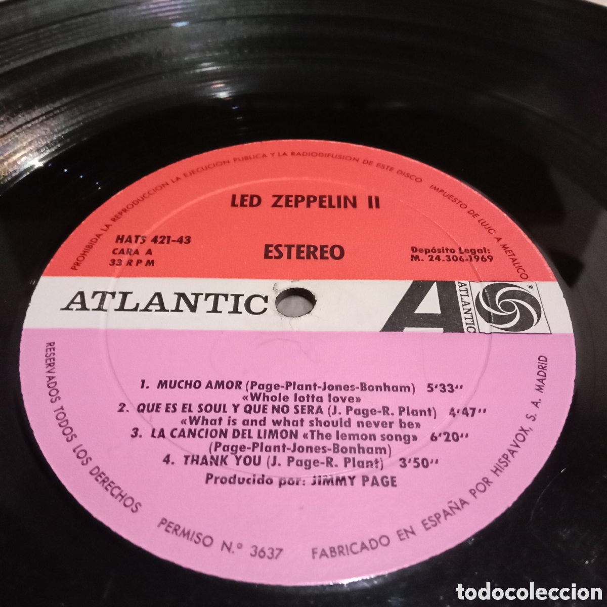 Discos de vinilo: LED ZEPPELIN - LED ZEPPELIN II - LP - Foto 4