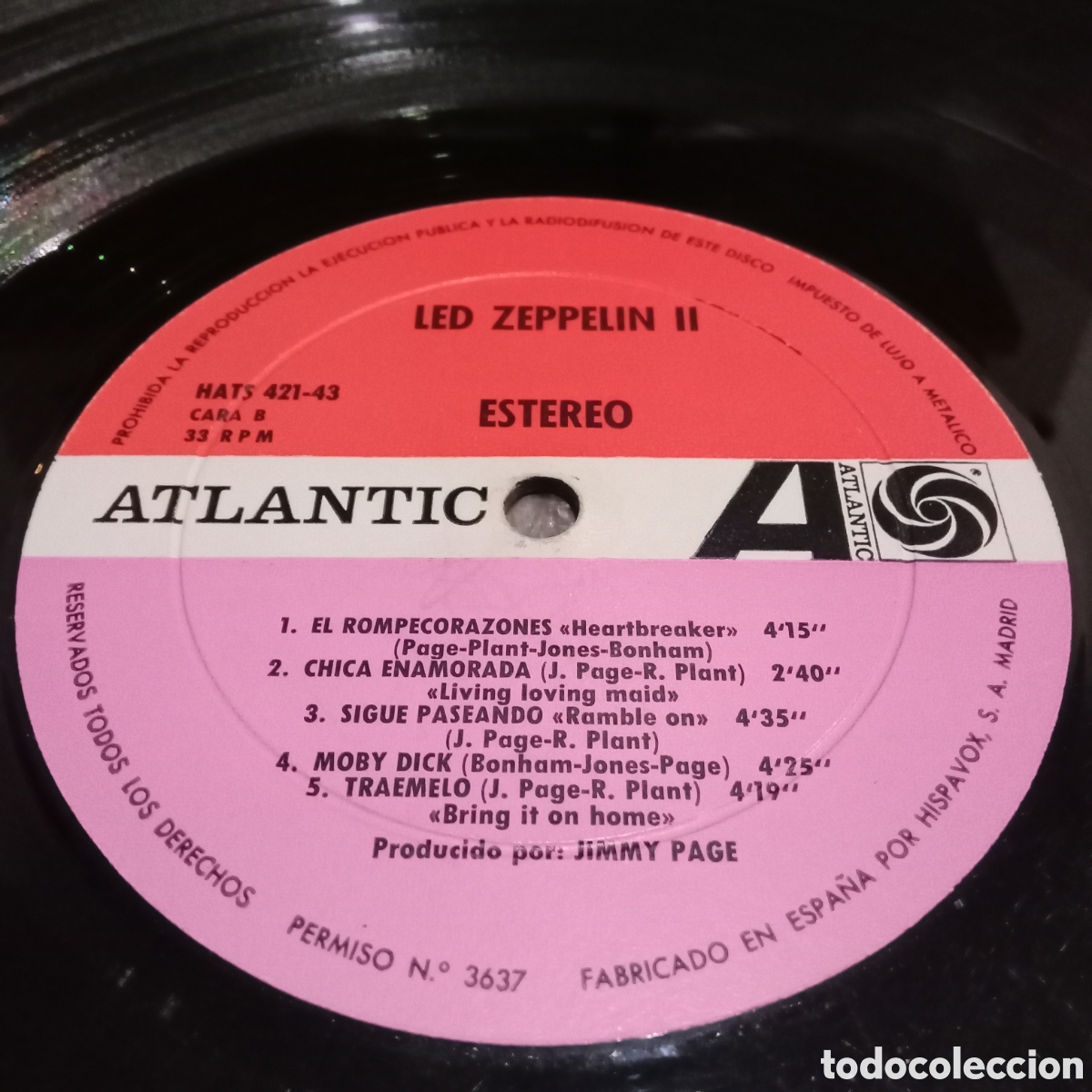 Discos de vinilo: LED ZEPPELIN - LED ZEPPELIN II - LP - Foto 5