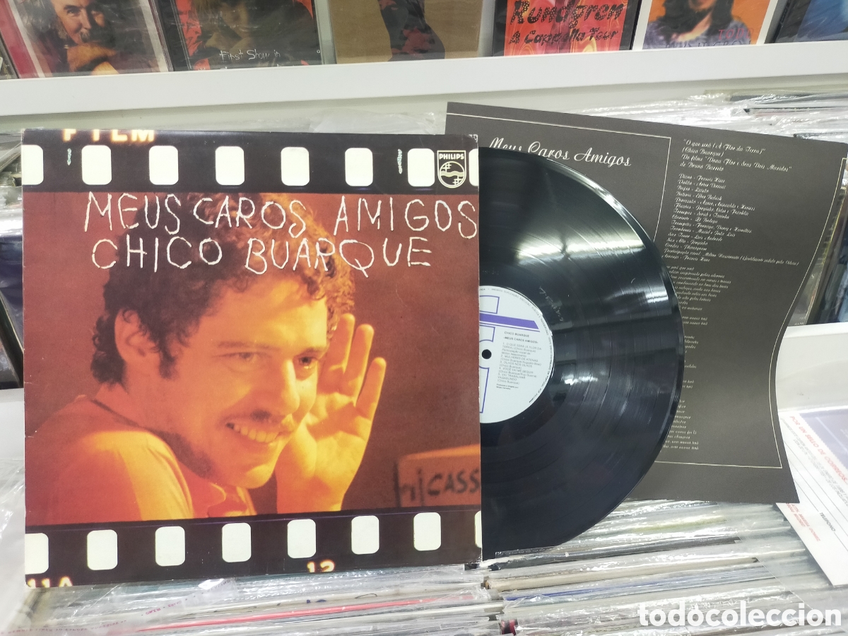 Discos de vinilo: Chico buarque LP meus caros amigos Portugal 1987