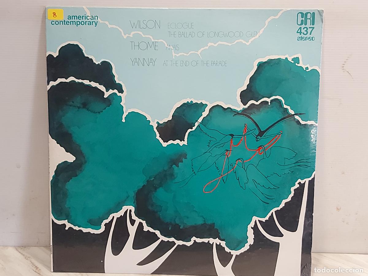 Discos de vinilo: WILSON / THOME / YANNAY | CRI SD 437 USA 1980 | AVANTGARDE ELECTROAC&Uacute;STICA | PRECINTADO