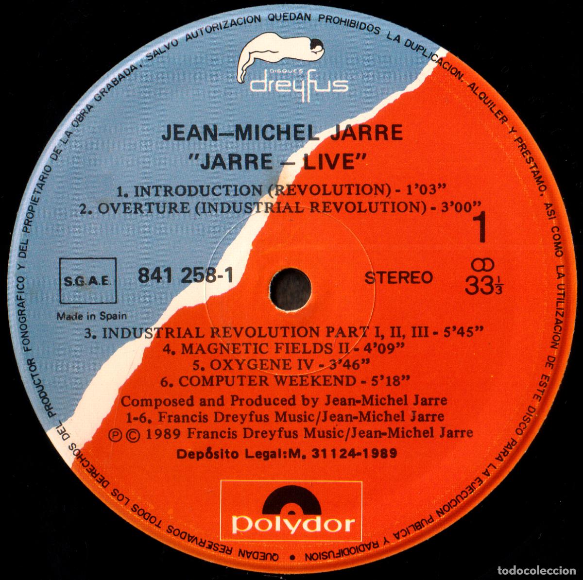 Discos de vinilo: [LP VINILO]. JEAN MICHEL JARRE. LIVE. - Foto 5
