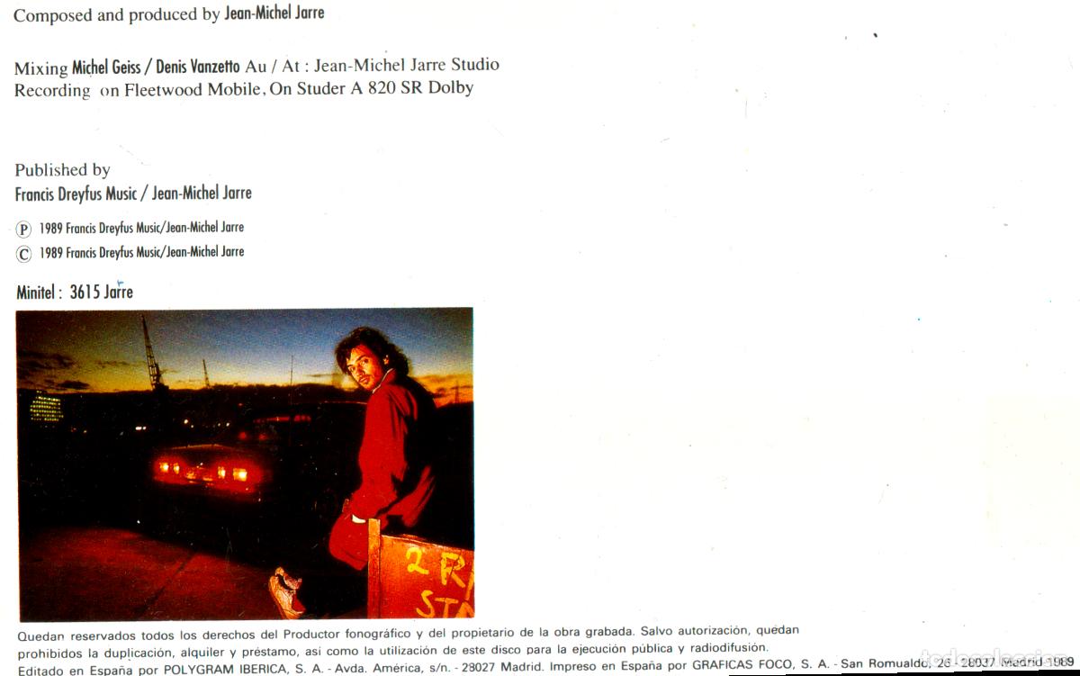 Discos de vinilo: [LP VINILO]. JEAN MICHEL JARRE. LIVE. - Foto 8