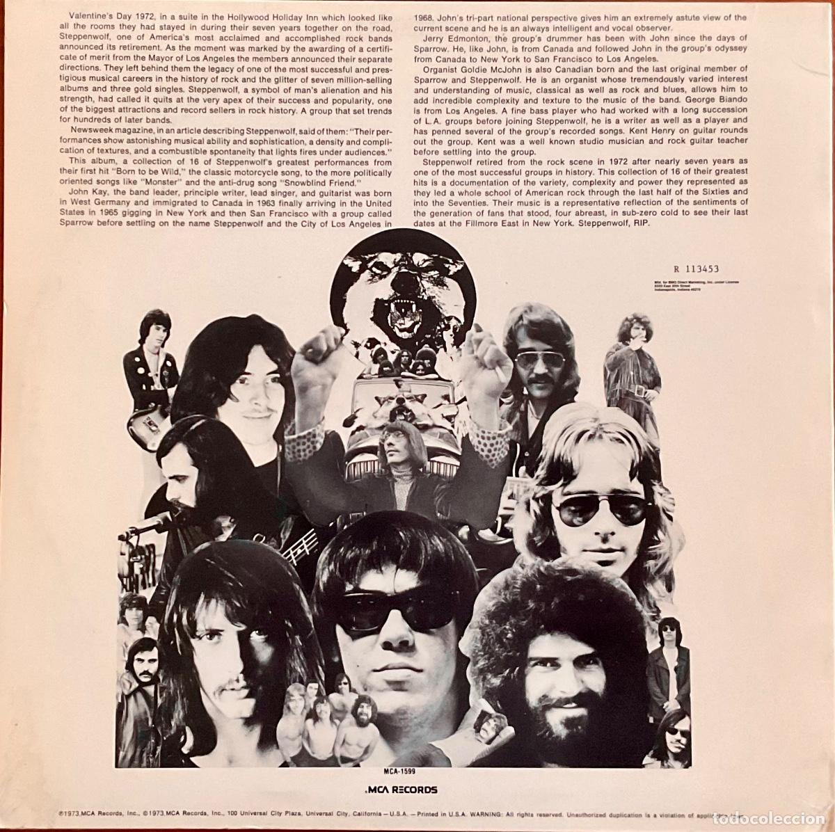Discos de vinilo: STEPPENWOLF - 16 GREATEST HITS - Foto 2
