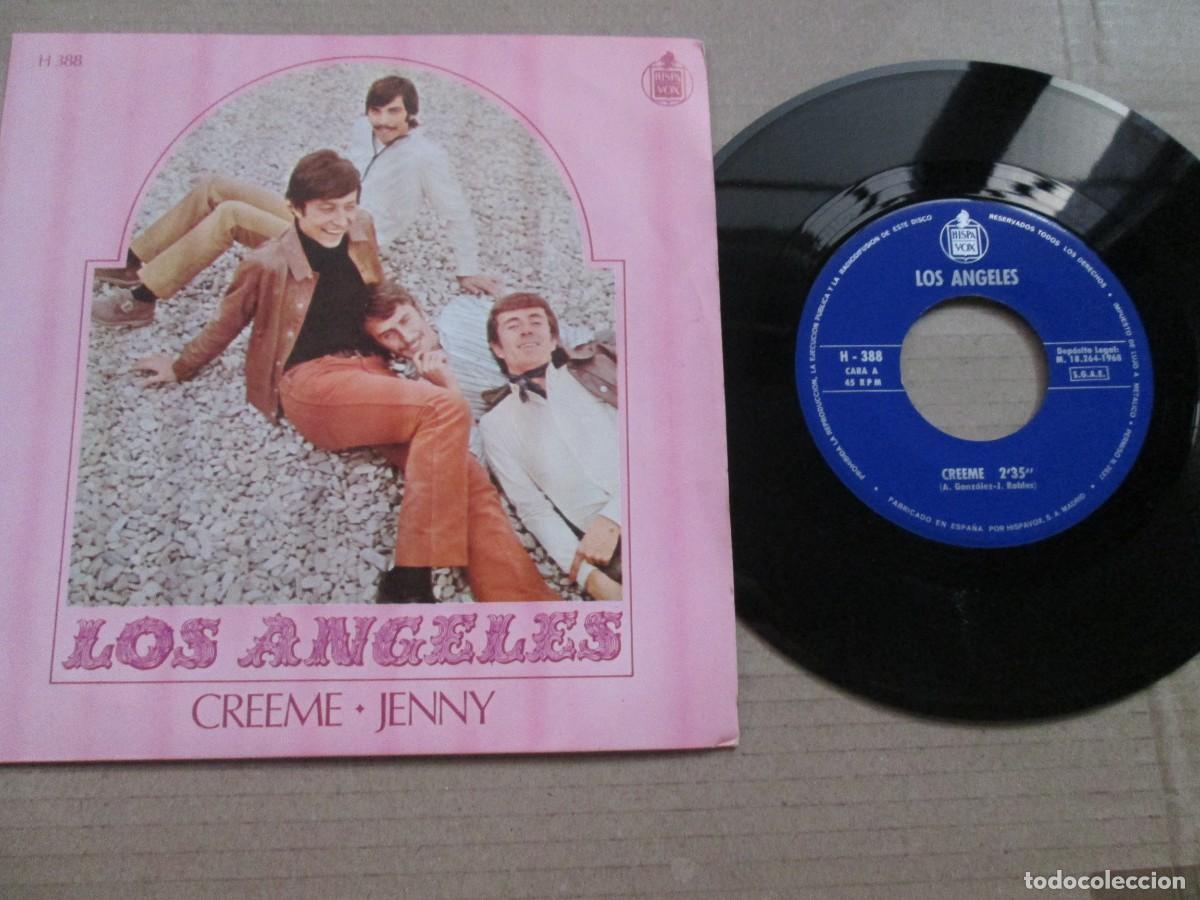 Discos de vinilo: LOS &Aacute;NGELES - Creeme / Jenny. Single, ed espa&ntilde;ola 7&rdquo; 1968. Magn&iacute;fico estado. VG+/NM