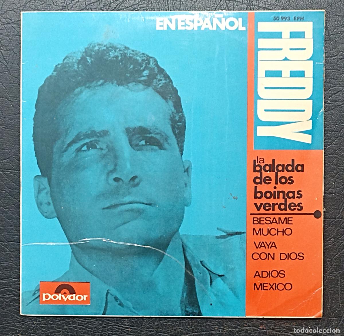Discos de vinilo: EP FREDDY CANTA EN ESPA&Ntilde;OL - LA BALADA DE LOS BOINAS VERDES... - POLYDOR 1966