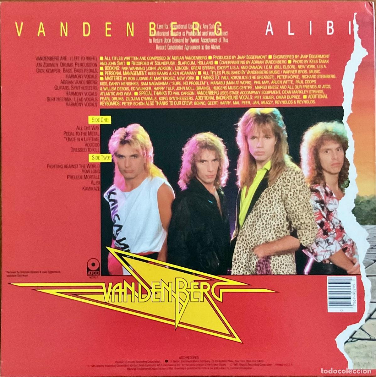Discos de vinilo: VANDENBERG &mdash;&mdash;&mdash; ALIBI - Foto 2