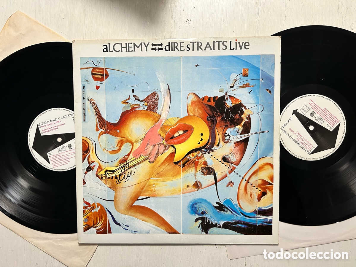 Discos de vinilo: DIRE STRAITS LP DOBLE DIRECTO ALCHEMY 1984 ESPA&Ntilde;A