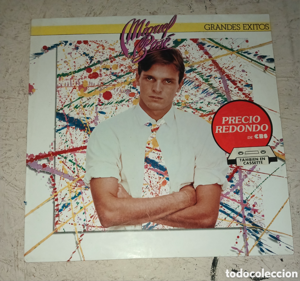 Discos de vinilo: LP Vinilo Miguel Bos&eacute; - Bravo Muchachos y sus Grandes &Eacute;xitos (Original 1982) CBS
