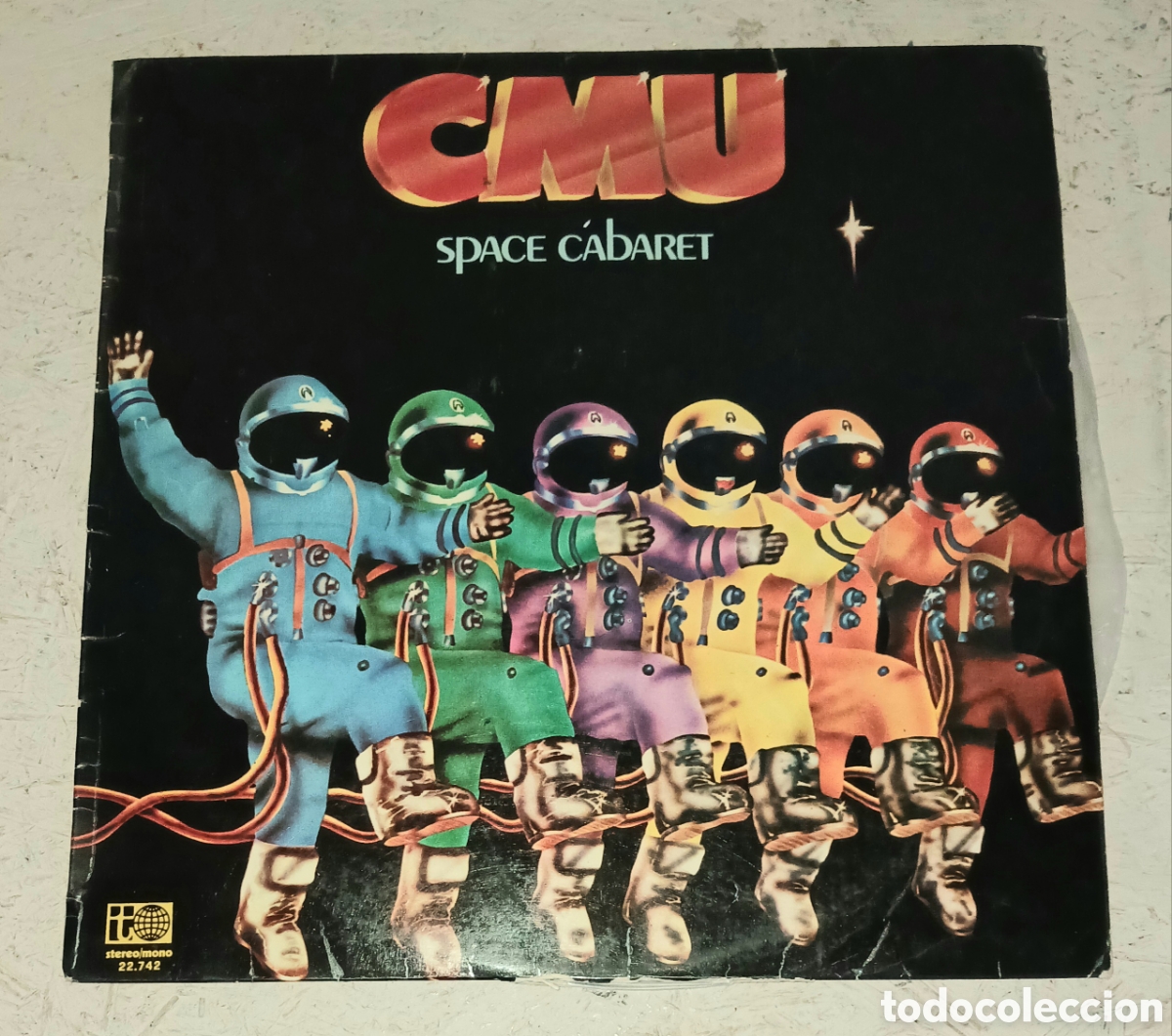 Discos de vinilo: Vinilo LP CMU - Space Cabaret (1973) Transatlantic Records 22.742 Edici&oacute;n Espa&ntilde;ola Rock Progresivo