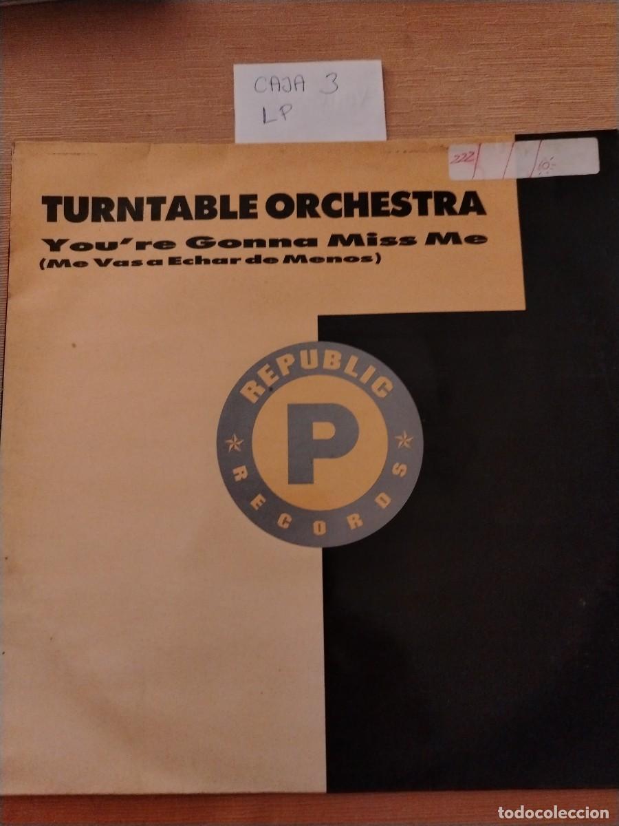 Discos de vinilo: Disco Vinilo LP turntable orchestra, you are gonna miss me, me vas a echar de menos