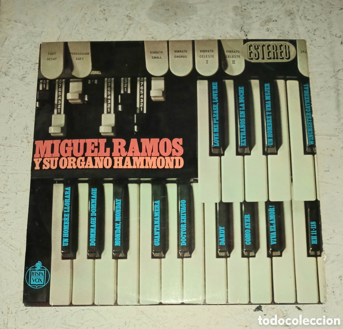 Discos de vinilo: LP MIGUEL RAMOS Y SU ORGANO HAMMOND - HISPAVOX 1966 STEREO (Guantanamera, Extra&ntilde;os en la noche)