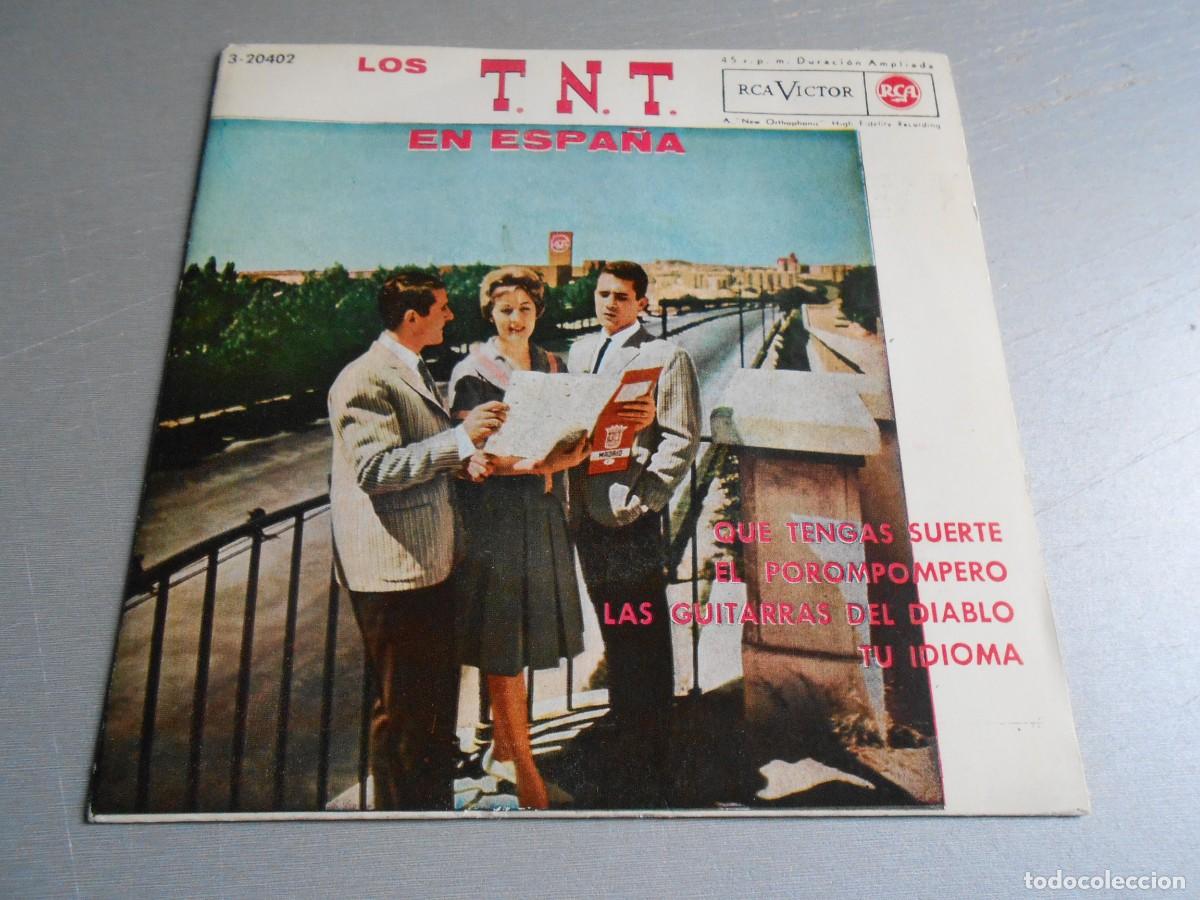 Discos de vinilo: T. N. T., LOS, EP, QUE TENGAS SUERTE + 3, A&Ntilde;O 1962, RCA VICTOR 3-20402