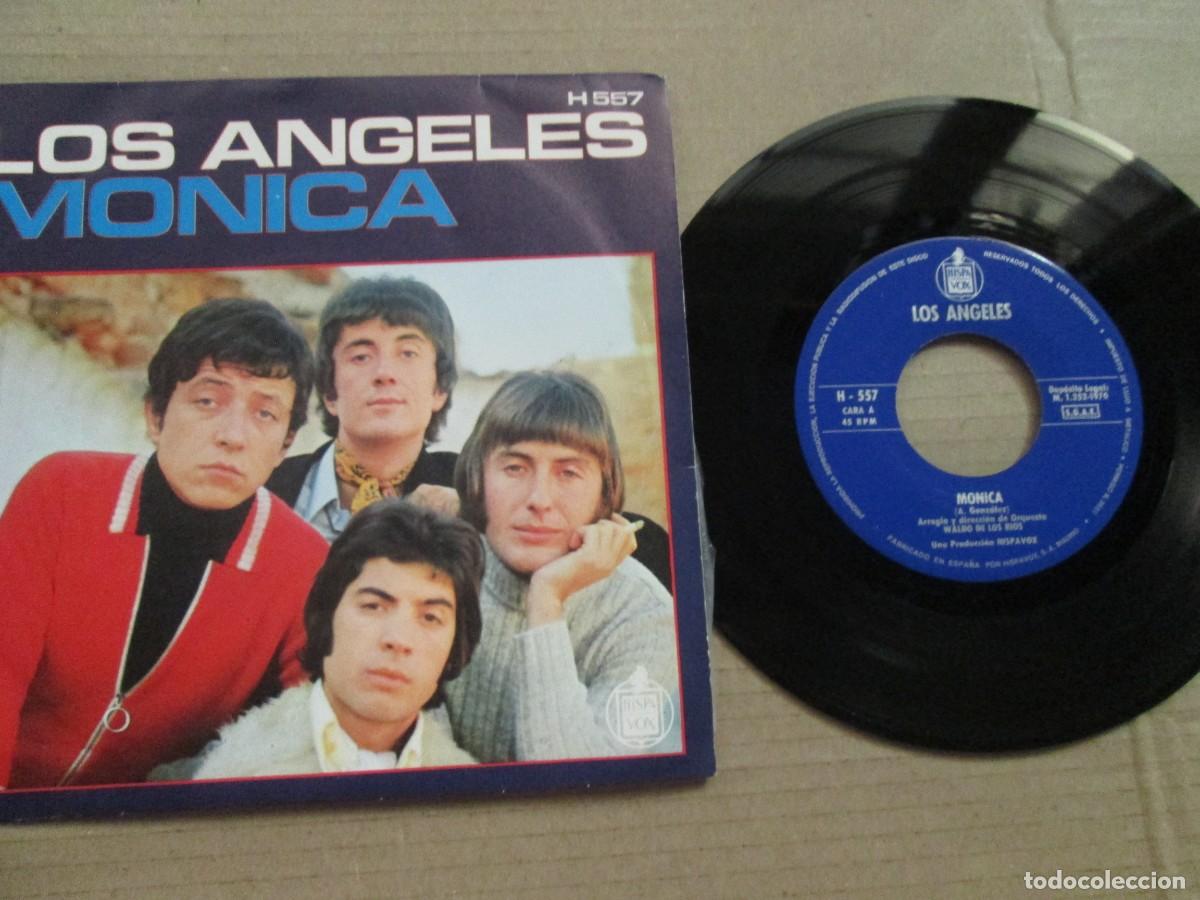 Discos de vinilo: LOS &Aacute;NGELES - M&oacute;nica / Te Present&iacute;. Single, ed espa&ntilde;ola 7&rdquo; 1970. Magn&iacute;fico estado. VG+/NM
