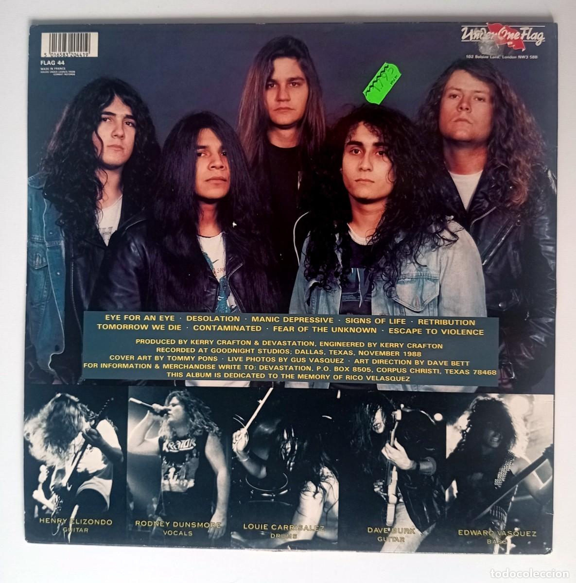 Discos de vinilo: LP DEVASTATION - SIGNS OF LIFE - Foto 2