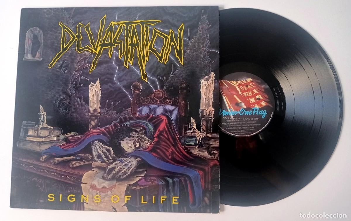 Discos de vinilo: LP DEVASTATION - SIGNS OF LIFE - Foto 3
