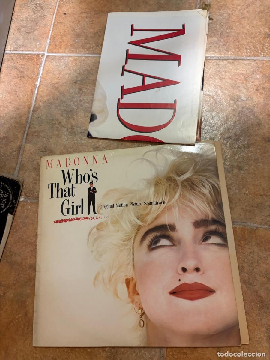 Discos de vinilo: BLAS96 MADONNA &ndash; Who&rsquo;s That Girl (Original Motion Picture Soundtrack) &ndash; DISCO VINILO LP con poster