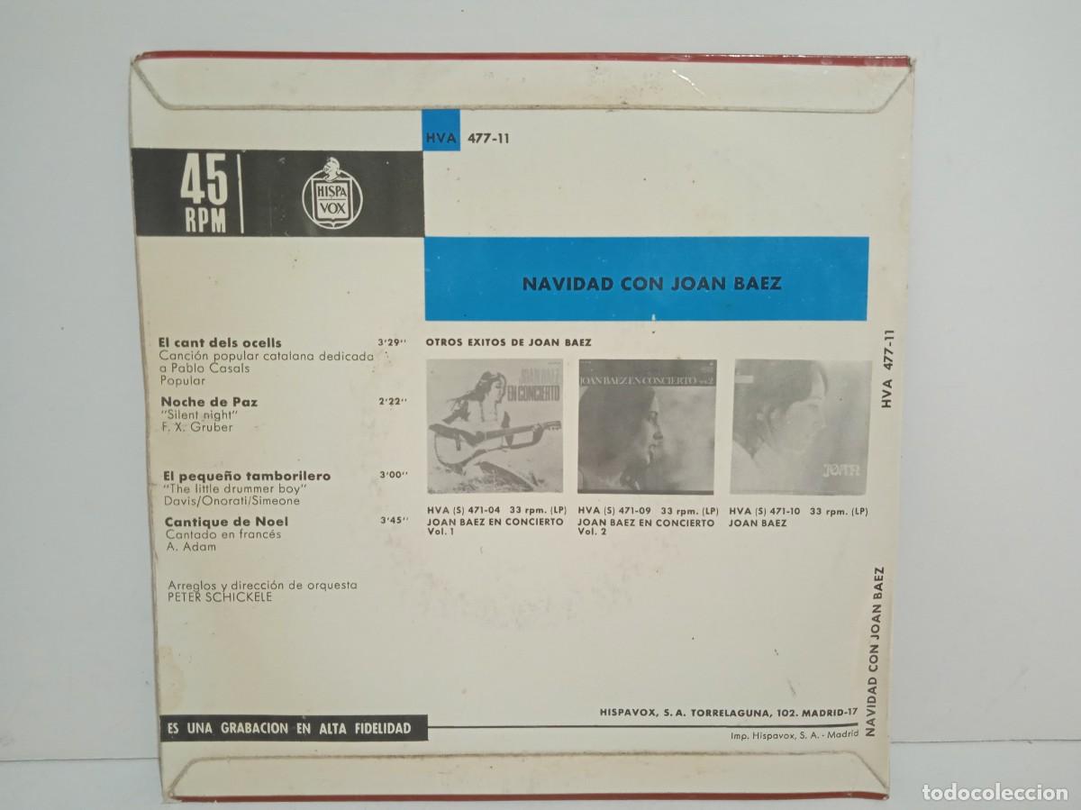 Discos de vinilo: Joan Baez - Navidad Con Joan Baez - EP - 1968 - Foto 2