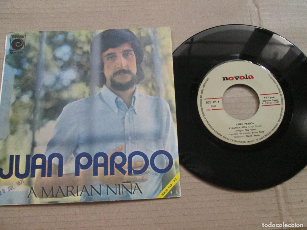 Discos de vinilo: JUAN PARDO - A Marian Ni&ntilde;a / Nana Pra despertar as Neni&ntilde;as. Single, ed 7&rdquo; 1978. Insert. VG+