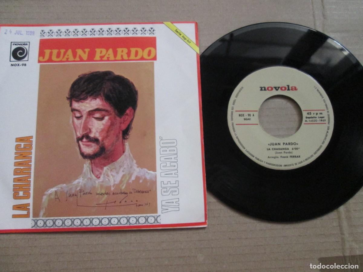 Discos de vinilo: JUAN PARDO - La charanga / Ya se Acab&oacute;. Single, ed espa&ntilde;ola 7&rdquo; 1969. Magn&iacute;fico estado (VG+/NM)