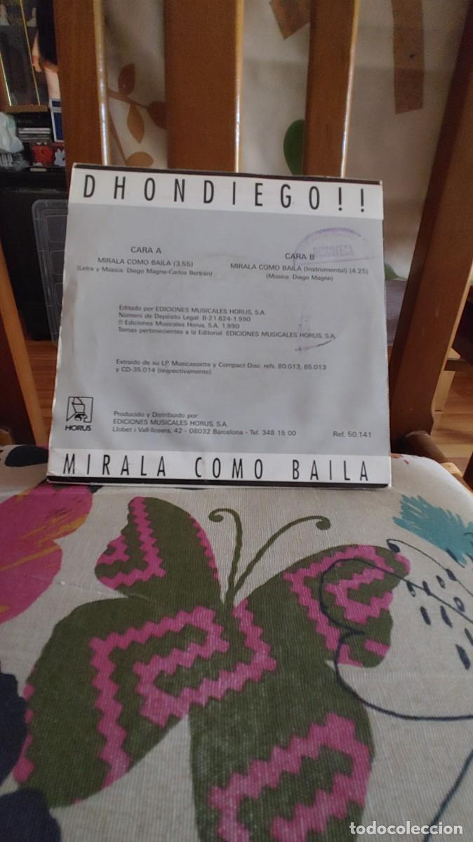Discos de vinilo: DHONDIEGO-SINGLE MIRALA COMO BAILA - Foto 2