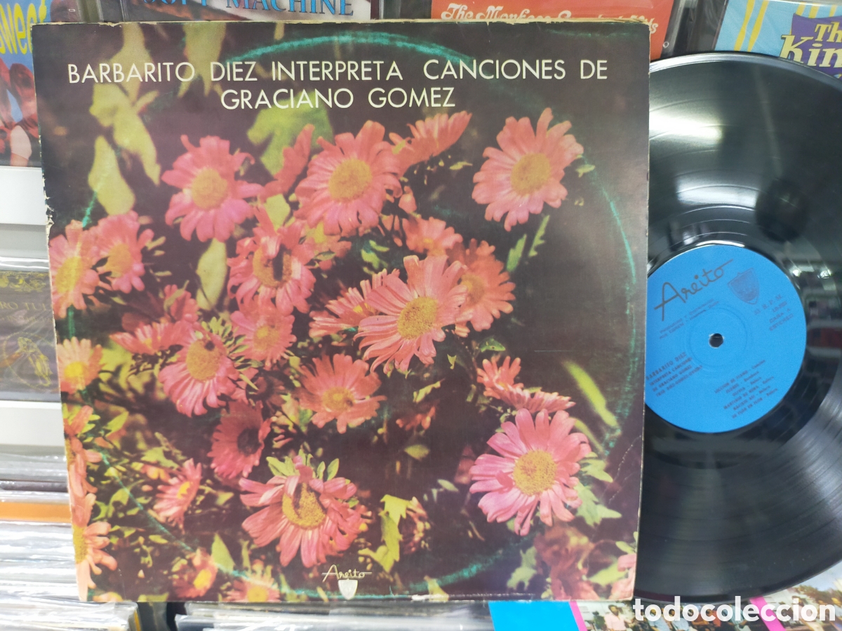 Discos de vinilo: Barbarito diez interpreta canciones de graciano G&oacute;mez LP cuba