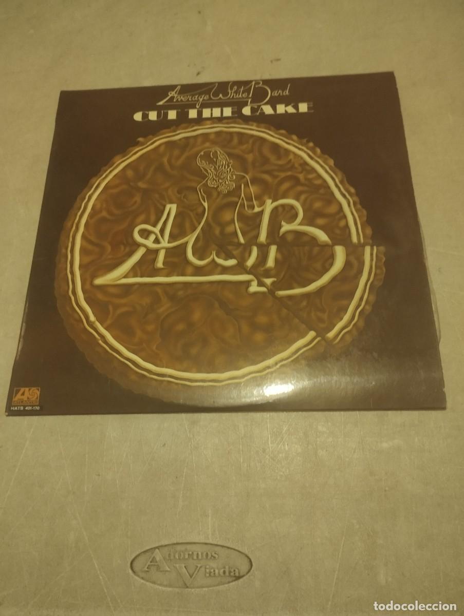 Discos de vinilo: AVERAGE WHITE BAND LP CUT THE CAKE ESP.1975 INSERT LETRAS