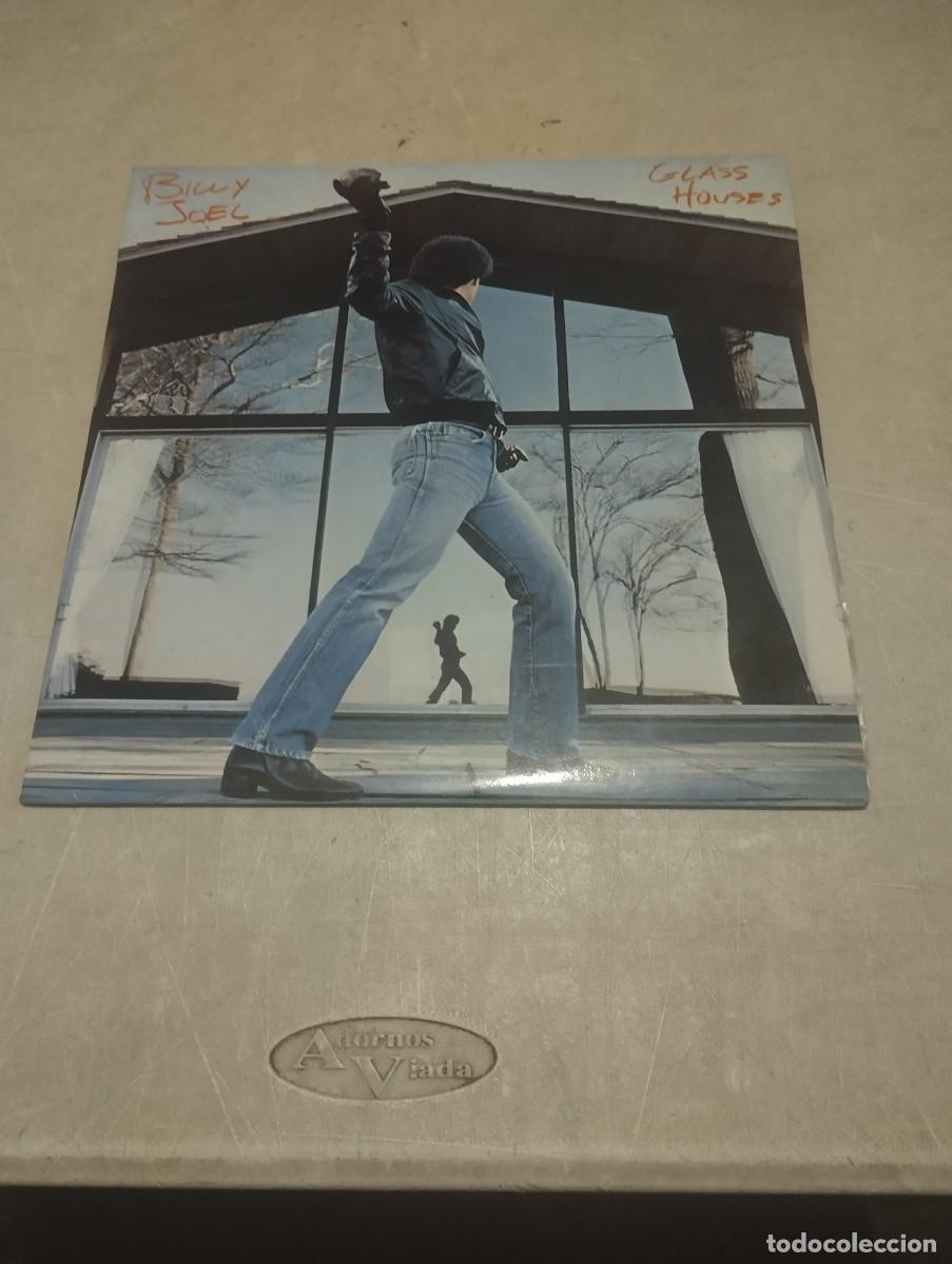 Discos de vinilo: BILLY JOEL LP GLASS HOUSES ESP.1980 PROMO ENCARTE LETRAS + INSEERT DE LA CASA DE DISCOS