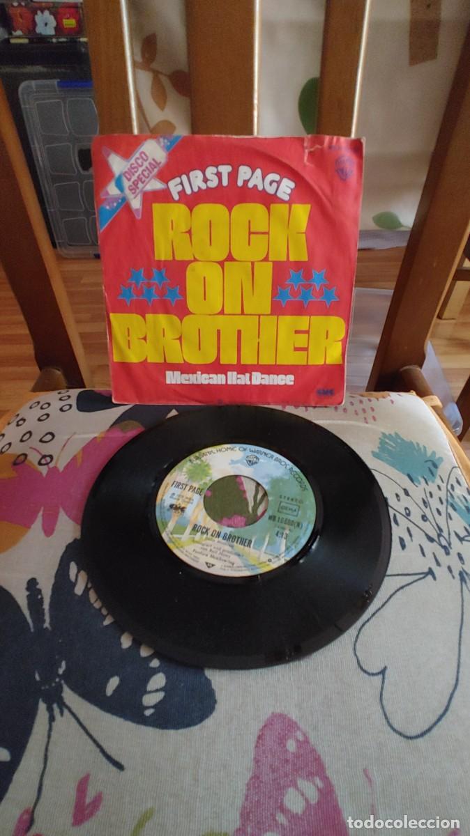 Discos de vinilo: FIRST PAGE-SINGLE ROCK ON BROTHER