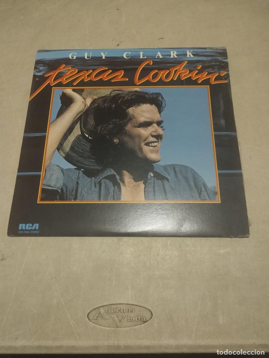 Discos de vinilo: GUY CLARK LP TEXAN COOKIN' CAN.1976 ENCARTE LETRAS