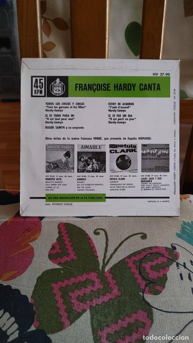 Discos de vinilo: FRAN&Ccedil;OISE HARDY-EP TODOS LOS CHICOS Y CHICAS +3 - Foto 2
