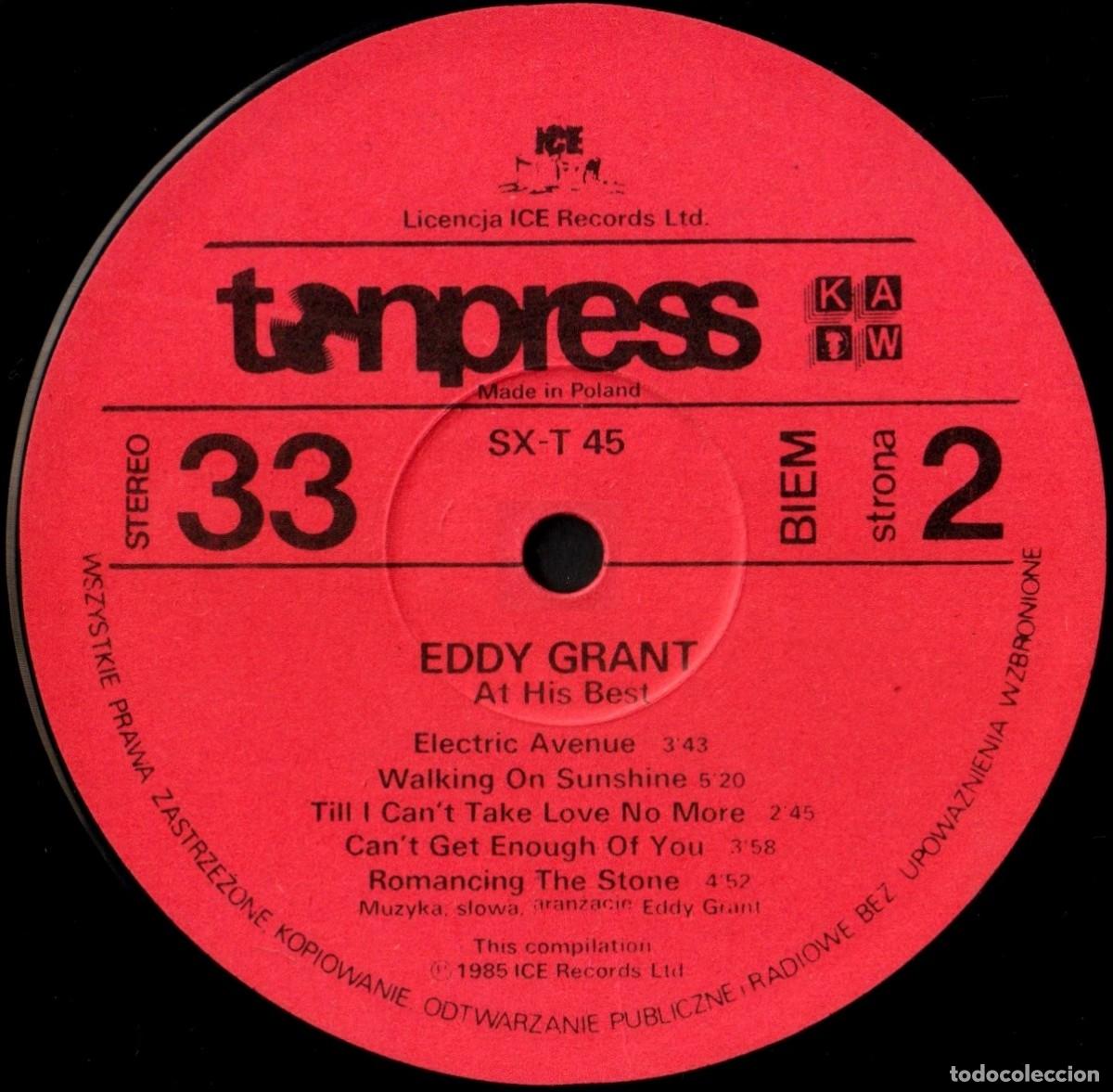 Discos de vinilo: [LP VINILO]. EDDY GRANT. AT HIS BEST. - Foto 5